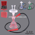 shisha de narguilé de gros verre avec LED